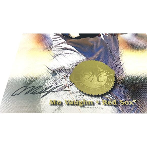 Mo Vaughn 1997 Donruss Studio Master Strokes #7 8x10 Card /5000 Boston Red Sox - Picture 2 of 3